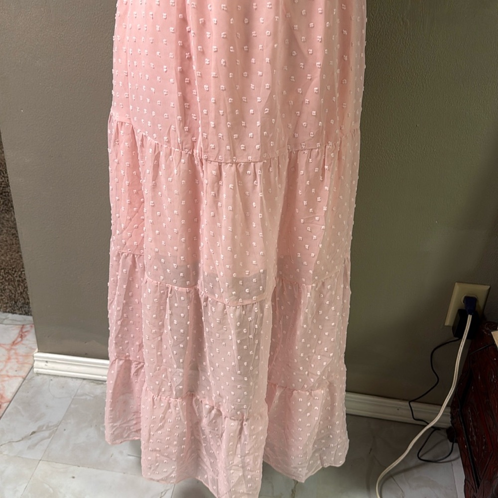 🆕 Pink Maxi Dress size L - Picture 5 of 6
